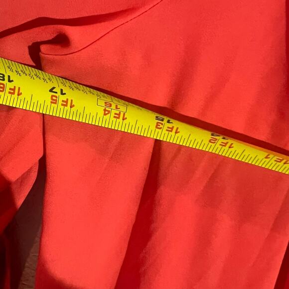 Frank Lyman Design Off The Shoulders Blouse Women's Size 12 Red 3/4 Sleeve Top - Picture 6 of 7